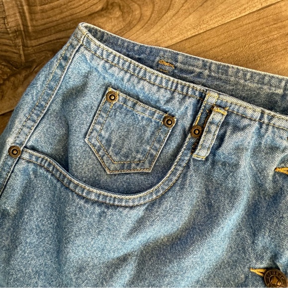 Vintage Lizwear denim button up skirt size 12 - Picture 5 of 8